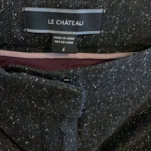 Le Chateau wool blend lined wide leg dress pants size 6 - Picture 2 of 4